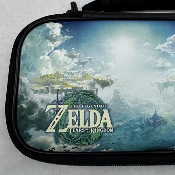The Legend Of Zelda Tears Of The Kingdom Nintendo Switch Carrying Case Black - Picture 2 of 13